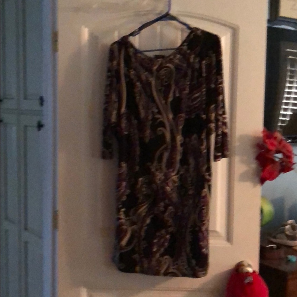 Mid sleeve mini dress